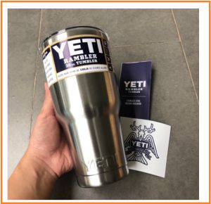LY GIỮ NHIỆT YETI Fan Bóng Đá 900ML (Logo YETI dập nổi -full phụ kiện)