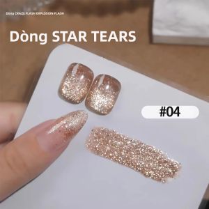 1 Chai Sơn Gel Móng Tay TC 2025 Nhũ Óng Ánh Cao Cấp Dùng Đèn UV/LED Dễ Tẩy Mật Độ Cao Siêu Lấp Lánh Hiệu Ứng Sao Rơi Kim Cương Vỡ 10ml