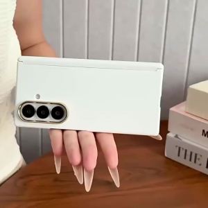 Ốp Điện Thoại Samsung Galaxy Z Fold 8/7/6/5 Cao Cấp Cảm Giác Như Da Thật Có Bảo Vệ Bản Lề Che Kín Camera Chất Liệu TPU + PC