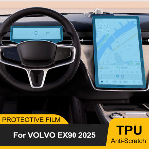 Car TPU PPF Interior Film for Volvo EX90 2025 Polestar 3 Central Control Navigation Instrument Display Screen Protective Sticker