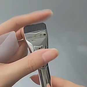 Brush make up foundation professional  aesthetic portable blending concealer bedak cair cream lembut flat tipis padat datar soft travel size brushes riasan wajah pemula