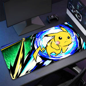 Potdemiel | Mouse Pad P-Pikachu Anime New Professional eSports Game Players Speed Lock Edge Rubber Game Desk Mousepad Keyboard Mat