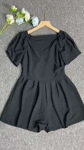 Toply shop COD + GRATIS ONGKIR Jampsuit sabrina korean style / Jampsuit wanita / Overall korean style / jampsuit Mini mewah