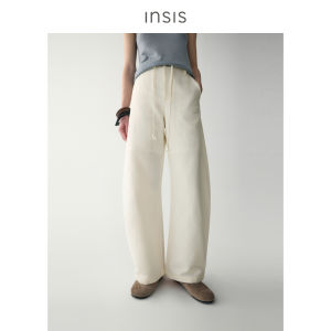 INSIS FEMME | Natural Linen Long-staple Cotton Drawstring Trousers
