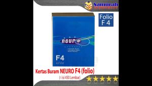 Kertas Buram Neuro F4 Gramatur 50 gsm / Kertas Koran Polos Folio Merk Neuro Ukuran 215 x 330 mm / Kemasan Pak Plastik