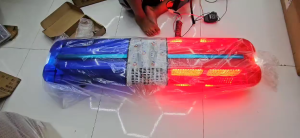 Blue Red Ambulance Blinker Light With Siren Wang Wang PA Module And Mic