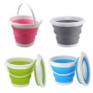 Xô Nhựa Gấp Gọn 3L Xô Nước Gấp Di Động Dùng Cho Rửa Xe Câu Cá Gia Đình Du Lịch Ngoài Trời Cắm Trại