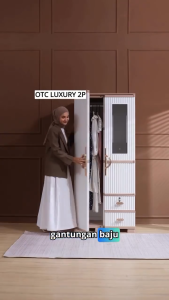 Olymplast OTC Luxury - Lemari Pakaian Plastik Modern Lemari Jumbo Lemari Cermin dan Gantung Kunci
