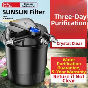 sunsun | đèn uv lọc hồ cá Hệ Thống Lọc Nước Hồ Cá Ngoài Trời