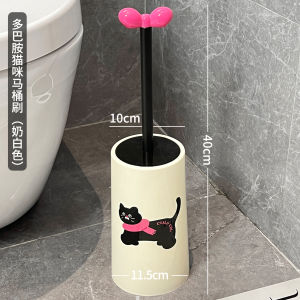Long Handle Toilet Brush Set Household Cleaning No Dead Angle Cute Bathroom Scrubber Duster Grooming Kit Left Right Home