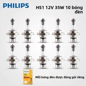 Philips | Đèn Halogen Xe Máy Philips 10-Pack HS1 12V 35W PX43t Tiêu Chuẩn Cao Cấp Dùng Cho Thiết Bị Chính Hãng