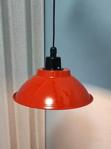 Industrial Vintage Pendant Light Colorful Horn Shade for Restaurant Gym Dance Studio Ceiling Lamp