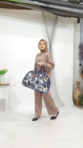 Tas Travel Kapasitas Banyak Motif Daun