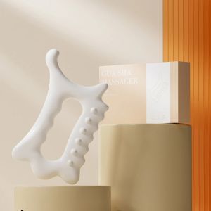 1pc Facial Lifting & Acupoint Massage Tool Body Sculpting Meridian Brush for Eye Area Non-Ceramic Gua Sha Scraper Stick