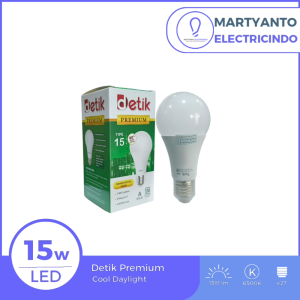 Lampu LED Bulb Detik Premium 15 Watt Warna Putih