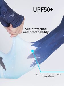 JIADIAONI | Sun Protection Arm Sleeves Men Women Summer Thin Icy Silk