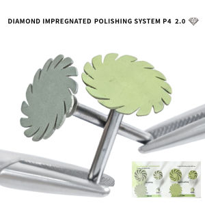 2/8Pcs Dental Diamond High-Shine Polishers RA-2.35 Shank for Composites & Hybrid Ceramics Twist Wheels&Points