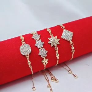 Gelang Serut Wanita Aksesoris Fashion Awet Tahan Lama Anti Karat Cocok Untuk Harian