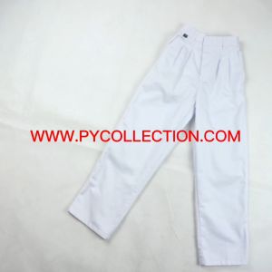 🔸SELUAR PUTIH PANJANG PINGGANG GETAH COTTON SEKOLAH RENDAH - BC023G