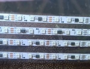 Rangkaian Lampu Strobo 4 Baris WS2811 - Tanpa Modul - Input Lampu 12 Volt