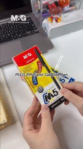 M&G M5 Semi-Gel Ball Pen 0.5mm ABP64778 – Smooth Long-Lasting and Comfortable Grip (Blue Black Red)