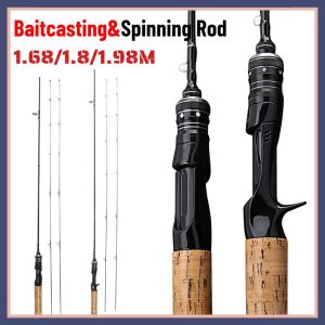 จัดส่งทันทีคันเบ็ดตกปลา UL 1.5ม. 1.68ม. 1.8ม. 1.98ม.คันเบ็ดจิ๊กกิ้งคาร์บอนไฟเบอร์แข็งแรงมากๆละ เค็มน้ำจืดเบาพิเศษ