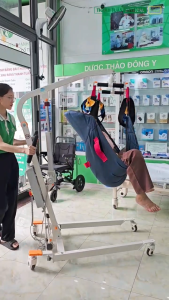 Xe nâng hạ Di Chuyển Bệnh nhân bằng điện EK06201 - Nâng nhấc nhẹ nhàng di chuyển an tâm cho người già tai biến yếu liệt