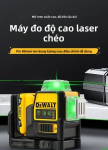 DEWALT 3×360 °   Máy Cân Bằng Tia Laser Xanh 12 Đường Ngang/dọc Công Cụ Xây Dựng Ngoài Trời/trong Nhà DW089LG