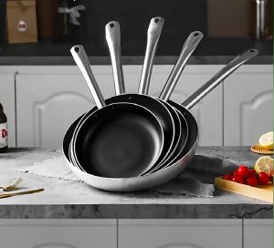 Nipiin Non-stick Frying Pan With Stainless Steel Pot Lid