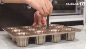 12 ถ้วยไม่ติด cannele Mold PAN Golden Angel Bell แม่พิมพ์เค้กHongKong60