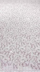 2026 High-Quality Nigerian Tulle Lace Fabric Guipure Embroidery Sequins Beads for Wedding Dress Sewing Party 5Yards AT3001