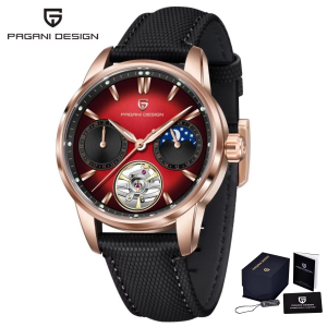 Pagani Design | PAGANI DESIGN PD-YS021 Mens Automatic Mechanical Watch 41mm Dial Fine Steel Case Sapphire Glass Watch Mirror