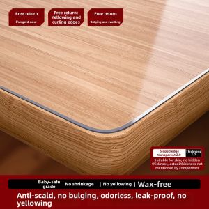 ZHUYUEGE | Transparent Waterproof Easy Clean Desk Mat