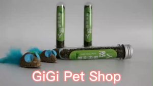 Cỏ bạc hà catnip cho mèo giảm stress ống 40ml phụ kiện cho thú cưng giá rẻ - GiGi Pet Shop