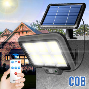 160COB Outdoor Solar Light Auto OFF/ON Solar Flood Lights Sensor Lighting Outdoor Waterproof 5 Light Mode Solar Garden Light Solar wall light