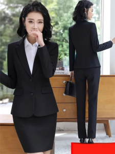 HANYINGMEI | Black Spring-Autumn High-End Business Suits