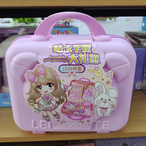 Trendy Little Rabbit DIY Guka Toy Set Handmade Learning Stamp Firearm Dollhouse Game for Girls Jewelry Accessories Kit