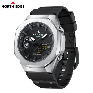 NORTH EDGE | Đồng Hồ Đeo Tay Thạch Anh Hiển Thị Kép NORTH EDGE MERCURY Dành Cho Nam Đồng Hồ Thể Thao Chống Nước Có Lịch Dây Cao Su