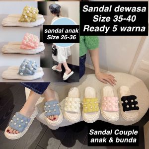 (LOLI-JKT)SD-S4C SANDAL ANAK COUPLE + D5W 4 WARNA MUTIARA  SIZE 26-36
