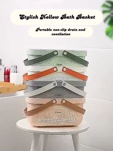 ReTouch Shower Portable Basket Capacity Plastic Bathing Storage Basket KC82