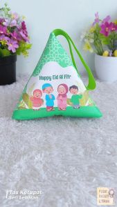 Souvenir Lebaran Tas Ketupat Amplop Angpao Fitrah THR Idul Fitri Segitiga Kupat