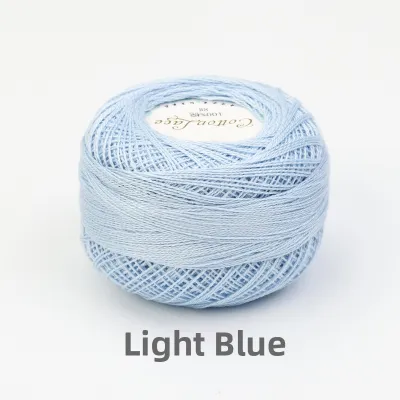 8-Number Lace Yarn Hook Needle Cotton Thread Handmade Crochet Summer Silk Light Yarn Knitting Weaving Fine Line for Shoes