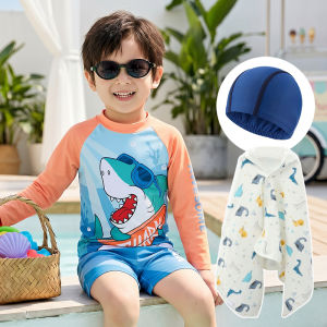 CHUXIU | Long Sleeve Sunscreen & Quick-Dry Boys Swimwear Set