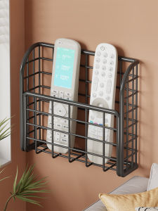 Hanging Storage Shelf For Remote Controls Wall Mount TV AC Bedside Phone