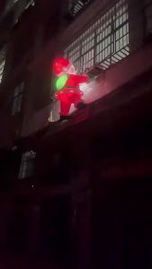 Cross-Border Inflatable Christmas Inflatable Model Cartoon Climbing Wall Santa Claus Green Bag White Bag Christmas Tree Christmas Hat Doll