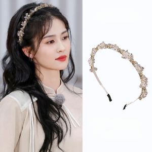 Elegant Simple Water Diamond Hairband Womens Fashion 2025 New Versatile High-End Feeling Headband Hair Accessories