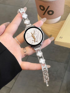 LIANGDAI | Diamond Embedded Four Leaf Clover Elegant Metal Watch Band