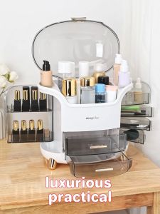 [ส่งไว จากไทย] Kokoro Home  กล่องใส่เครื่องสำอาง กล่องใส่เครื่องสำอางลิ้นชักใส ชั้นวางเครื่องสำอางมีลิ้นชัก ที่เก็บเครื่องสำอาง กันฝุ่น กล่องใส่ลิป MB044