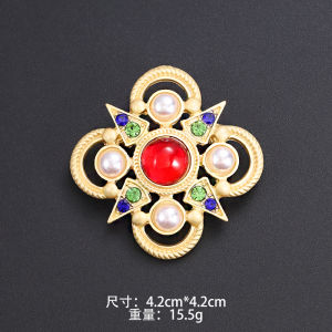 Viman Classic Original Design Retro Court Chest Pin สําหรับเสื้อผ้าระดับไฮเอนด์อุปกรณ์เสริมอเนกประสงค์พร้อมเข็มกลัดขนาดเล็กคงที่