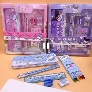 Sanrio Stationery Set with Gift Box Student Prize Cute Cartoon kuromi Cinnamoroll School  GIFT